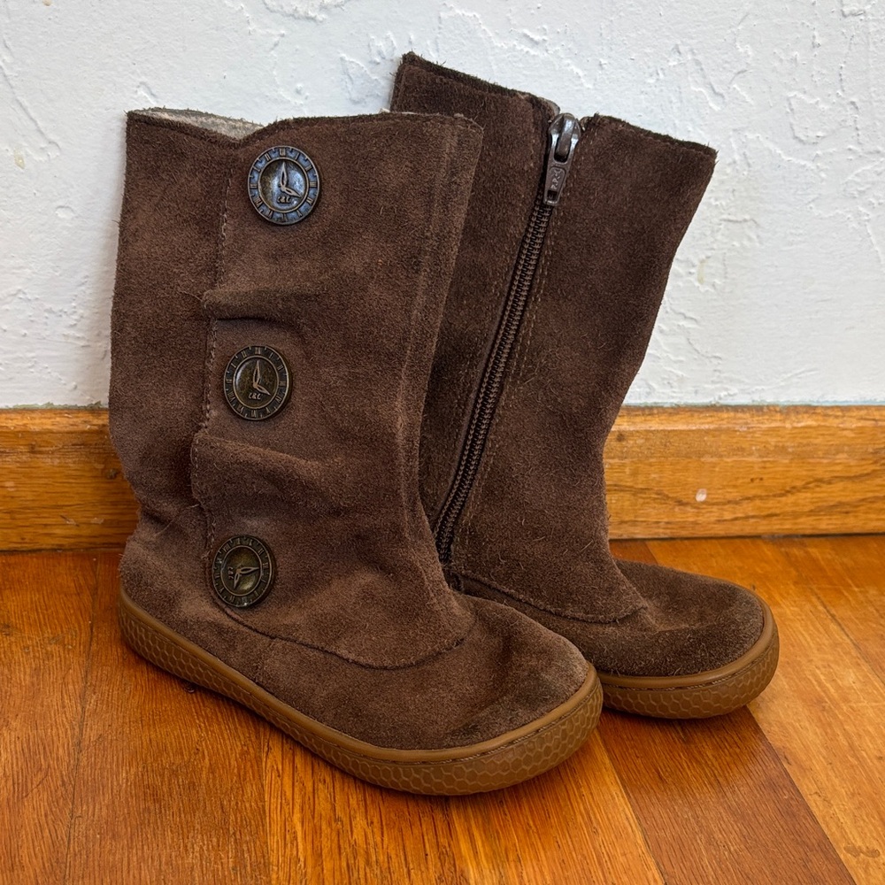 Kids Livie & Luca Brown Leather Boots